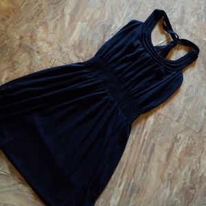 Pink Rose navy dress